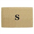 Nedia Home Nedia Home O2131S Heavy Duty Coir Mat -30 In. x 48 In. No Border- Monogrammed S O2131S